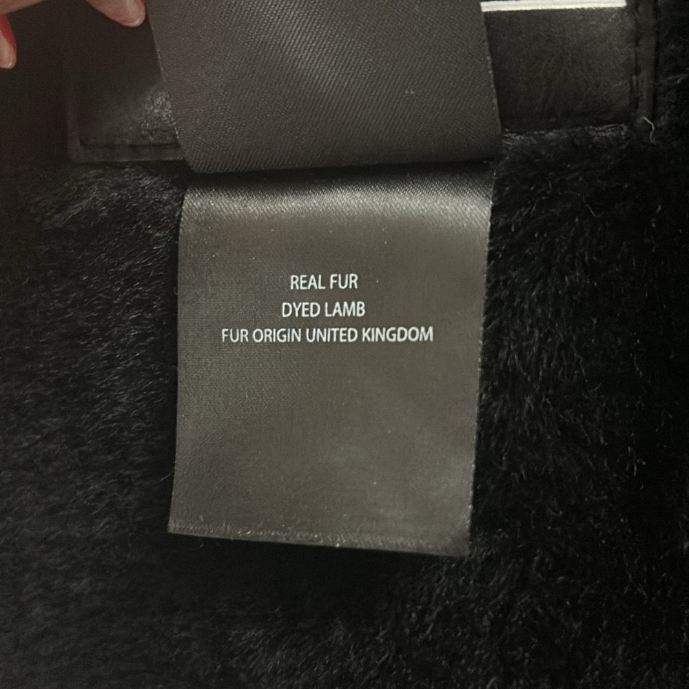 Blk dnm shearling - Picture 10 of 10